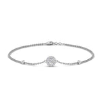 Load image into Gallery viewer, round-halo-chain-diamond-bracelet-in-FDBRC9637ANGLE2-NL-WG
