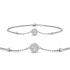 Load image into Gallery viewer, round-halo-chain-diamond-bracelet-in-FDBRC9637ANGLE2-NL-WG