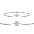 Thumbnail 7 - round-halo-chain-diamond-bracelet-in-FDBRC9637ANGLE2-NL-WG