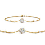 Load image into Gallery viewer, round-halo-chain-diamond-bracelet-in-fdbrc9637-fancy-1-yg
