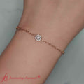 Thumbnail 9 - round-halo-chain-diamond-bracelet-in-fdbrc9637-fancy-1-yg