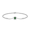Load image into Gallery viewer, round-halo-chain-emerald-bracelet-in-FDBRC9637GEMGRANGLE2-NL-WG
