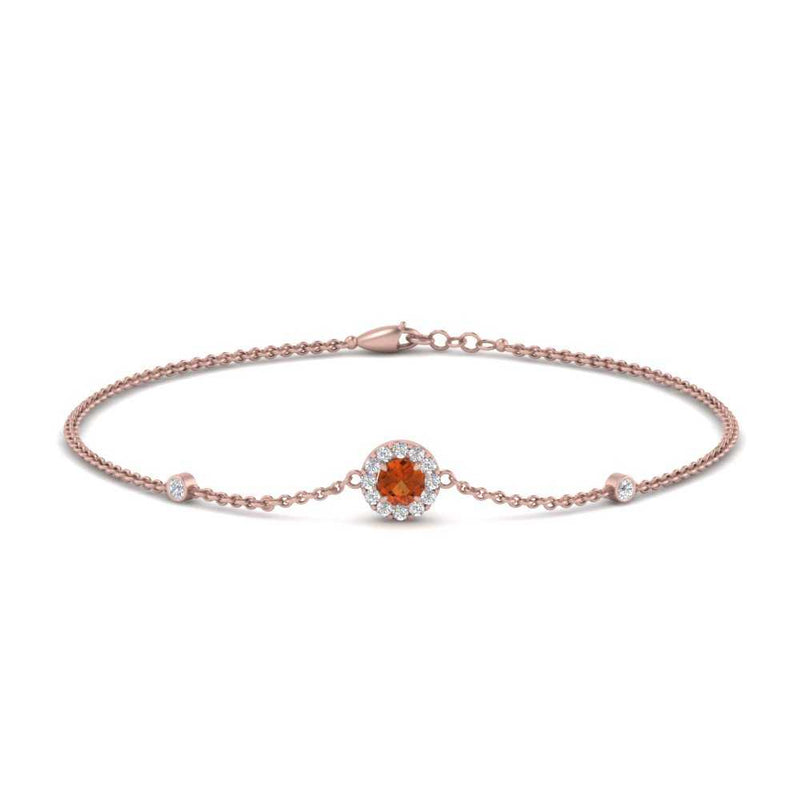 round-halo-chain-orange-sapphire-bracelet-in-FDBRC9637GSAORANGLE2-NL-RG