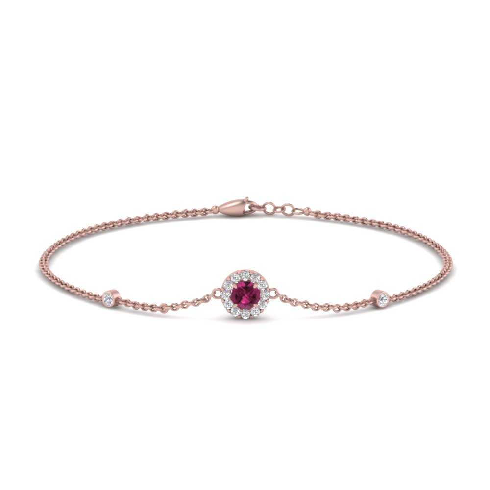 round-halo-chain-pink-sapphire-bracelet-in-FDBRC9637GSADRPIANGLE2-NL-RG