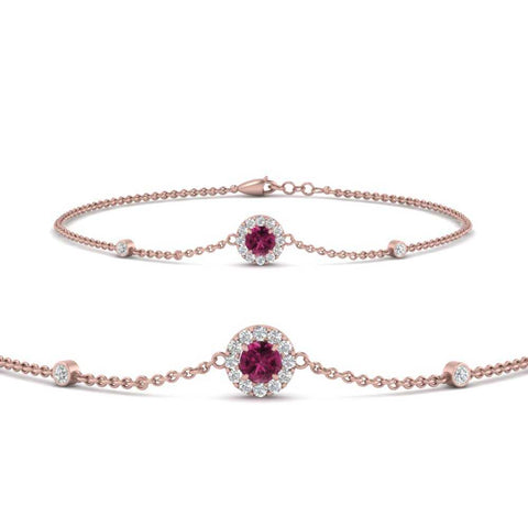 round-halo-chain-pink-sapphire-bracelet-in-FDBRC9637GSADRPIANGLE2-NL-RG