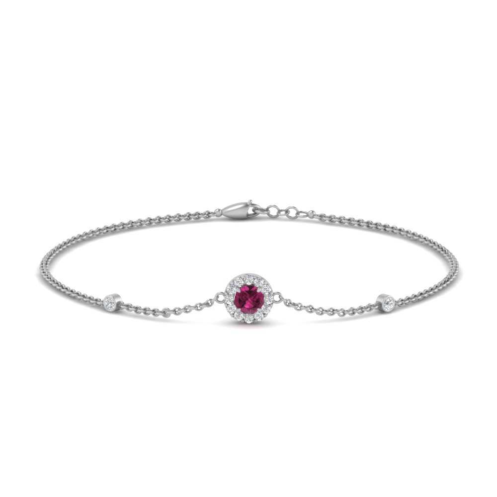 round-halo-chain-pink-sapphire-bracelet-in-FDBRC9637GSADRPIANGLE2-NL-WG