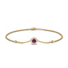 Load image into Gallery viewer, round-halo-chain-pink-sapphire-bracelet-in-FDBRC9637GSADRPIANGLE2-NL-YG
