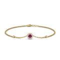 Thumbnail 23 - round-halo-chain-pink-sapphire-bracelet-in-FDBRC9637GSADRPIANGLE2-NL-YG
