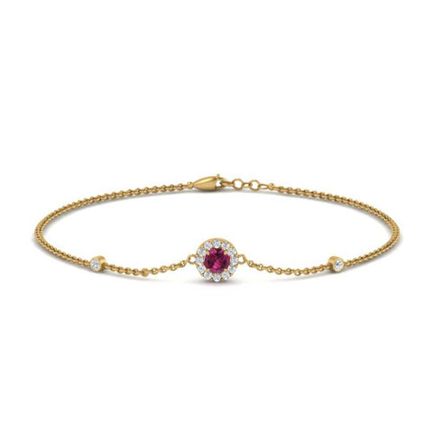 round-halo-chain-pink-sapphire-bracelet-in-FDBRC9637GSADRPIANGLE2-NL-YG