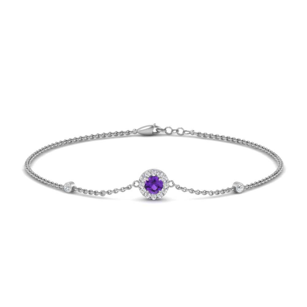 round-halo-chain-purple-topaz-bracelet-in-FDBRC9637GVITOANGLE2-NL-WG