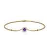Load image into Gallery viewer, round-halo-chain-purple-topaz-bracelet-in-FDBRC9637GVITOANGLE2-NL-YG