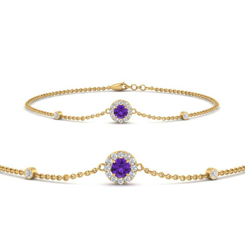 round-halo-chain-purple-topaz-bracelet-in-FDBRC9637GVITOANGLE2-NL-YG