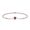 Load image into Gallery viewer, round-halo-chain-ruby-bracelet-in-FDBRC9637GRUDRANGLE2-NL-RG