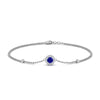 Load image into Gallery viewer, round-halo-chain-sapphire-bracelet-in-FDBRC9637GSABLANGLE2-NL-WG