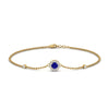 Load image into Gallery viewer, round-halo-chain-sapphire-bracelet-in-FDBRC9637GSABLANGLE2-NL-YG