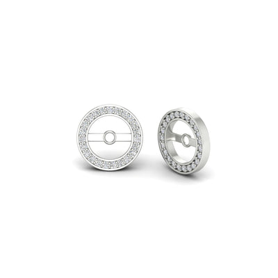 Halo Stud Jackets For Round Cut Earring