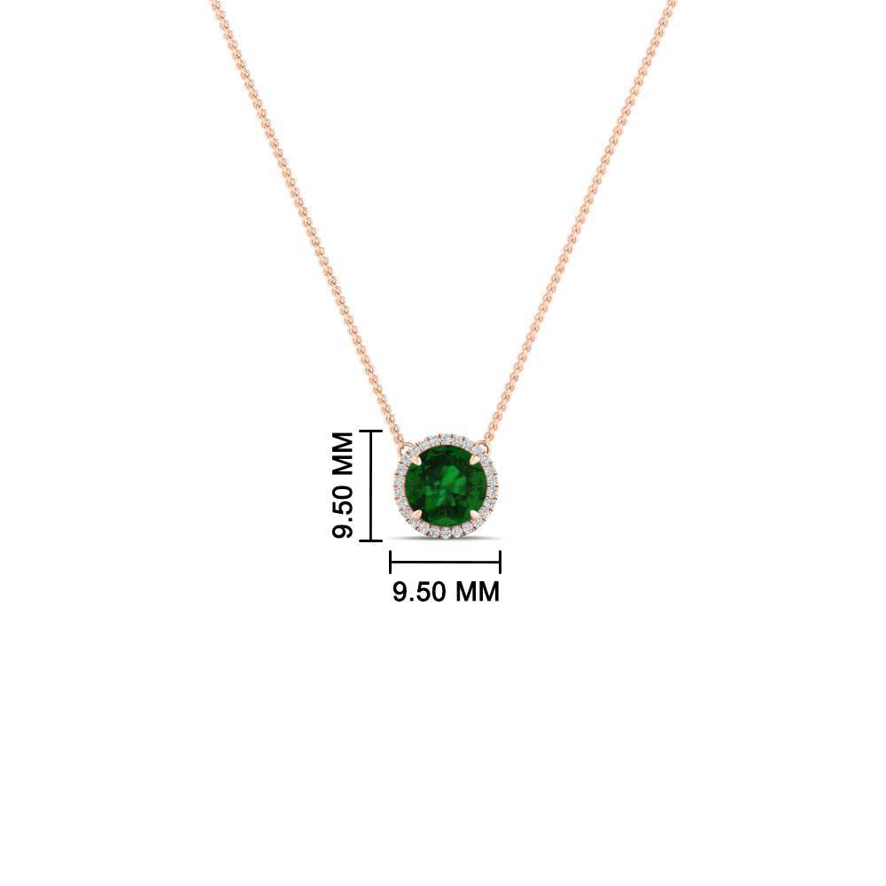 round-halo-emerald-1-carat-necklace-in-FDPD10984GEMGR-1.00CT-NL-RG-CS