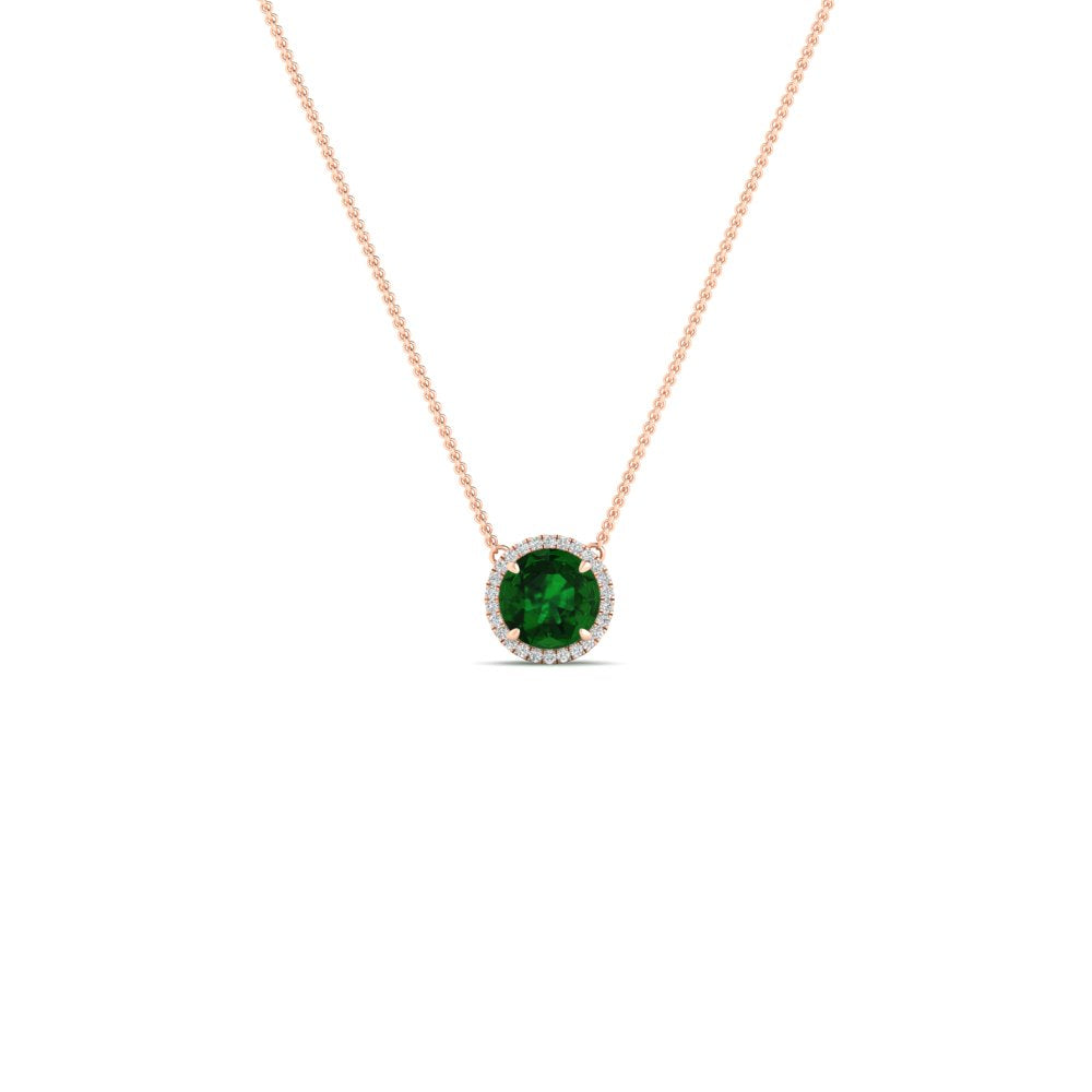 round-halo-emerald-1-carat-necklace-in-FDPD10984GEMGR-1.00CT-NL-RG-CS