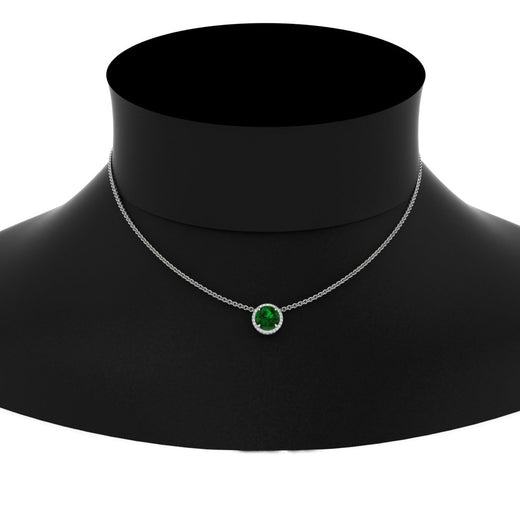 round-halo-emerald-1-carat-necklace-in-FDPD10984GEMGR-1.00CT-NL-WG-CS