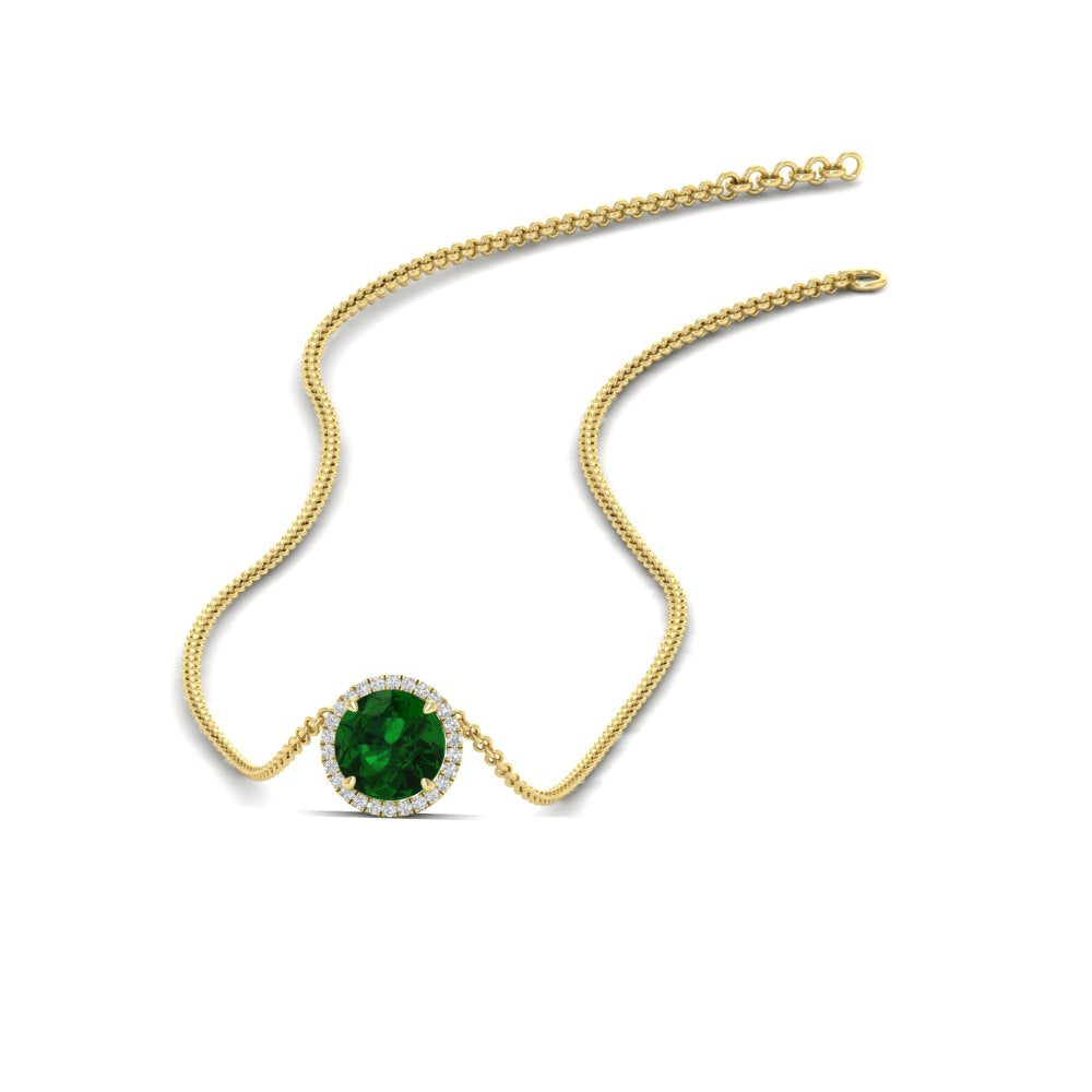round-halo-emerald-1-carat-necklace-in-FDPD10984GEMGR-1.00CT-NL-YG-CS