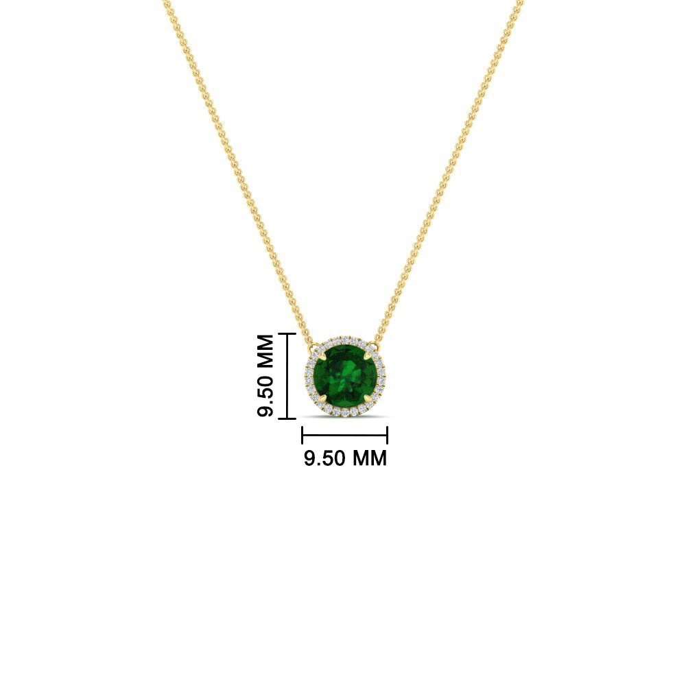 round-halo-emerald-1-carat-necklace-in-FDPD10984GEMGR-1.00CT-NL-YG-CS