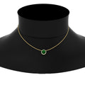 Thumbnail 80 - round-halo-emerald-1-carat-necklace-in-FDPD10984GEMGR-1.00CT-NL-YG-CS