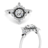 Load image into Gallery viewer, round-halo-floral-black-diamond-engagement-ring-in-white-gold-FD9822RORGBLACKANGLE3-NL-WG_b8950a01-5d91-4a81-85b3-a81acbbda661?v=1755852239