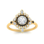 Load image into Gallery viewer, round-halo-floral-black-diamond-engagement-ring-in-yellow-gold-FD9822RORGBLACKANGLE5-NL-YG_fce56da9-ebba-4415-872c-c35f8608f83b?v=1755852239
