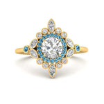 Load image into Gallery viewer, round-halo-floral-blue-topaz-engagement-ring-in-yellow-gold-FD9822RORGICBLTO-NL-YG?v=1755852218

