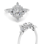 Load image into Gallery viewer, round-halo-floral-diamond-engagement-ring-in-white-gold-FD9822RORANGLE3-NL-WG?v=1755852213
