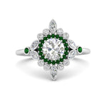 Load image into Gallery viewer, round-halo-floral-emerald-engagement-ring-in-white-gold-FD9822RORGEMGR-NL-WG_a7b3bd96-0479-479e-8968-61a83acd995c?v=1755852238

