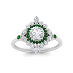 Load image into Gallery viewer, round-halo-floral-emerald-engagement-ring-in-white-gold-FD9822RORGEMGRANGLE5-NL-WG_2b5ccfcf-9e54-4973-b1e1-907ac1cf14b3?v=1755852238
