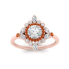 Load image into Gallery viewer, round-halo-floral-orange-sapphire-engagement-ring-in-rose-gold-FD9822RORGSAORANGLE5-NL-RG_97f7950c-89ca-4c85-aa03-f6cd10e7a651?v=1755852237