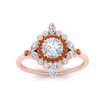 Load image into Gallery viewer, round-halo-floral-orange-sapphire-engagement-ring-in-rose-gold-FD9822RORGSAORANGLE5-NL-RG_97f7950c-89ca-4c85-aa03-f6cd10e7a651?v=1755852237
