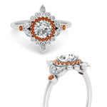 Load image into Gallery viewer, round-halo-floral-orange-sapphire-engagement-ring-in-white-gold-FD9822RORGSAORANGLE3-NL-WG_52c2ca88-9187-412c-b67d-af36f5441825?v=1755852237
