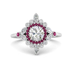 Load image into Gallery viewer, round-halo-floral-pink-sapphire-engagement-ring-in-white-gold-FD9822RORGSADRPI-NL-WG?v=1755852214
