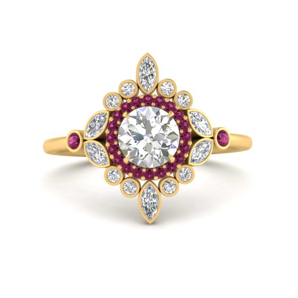round-halo-floral-pink-sapphire-engagement-ring-in-yellow-gold-FD9822RORGSADRPI-NL-YG_379aef54-43d4-4554-a21d-2c2e5e904344?v=1755852237