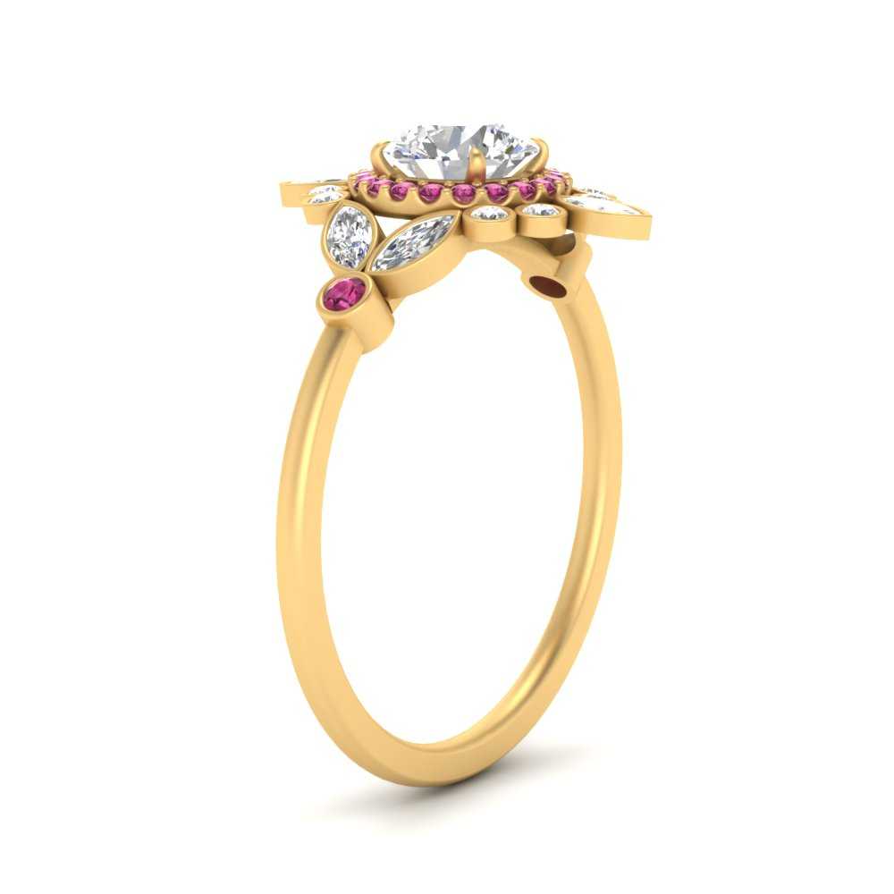 round-halo-floral-pink-sapphire-engagement-ring-in-yellow-gold-FD9822RORGSADRPIANGLE2-NL-YG?v=1755852215