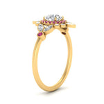 Load image into Gallery viewer, round-halo-floral-pink-sapphire-engagement-ring-in-yellow-gold-FD9822RORGSADRPIANGLE2-NL-YG_24e10281-13a0-4543-ac77-8e15322efcbd?v=1755852237
