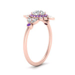 Load image into Gallery viewer, round-halo-floral-purple-topaz-engagement-ring-in-rose-gold-FD9822RORGVITOANGLE2-NL-RG?v=1755852217
