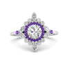 Load image into Gallery viewer, round-halo-floral-purple-topaz-engagement-ring-in-white-gold-FD9822RORGVITO-NL-WG_468326f3-9668-443c-bb8e-33216c92f197?v=1755852239
