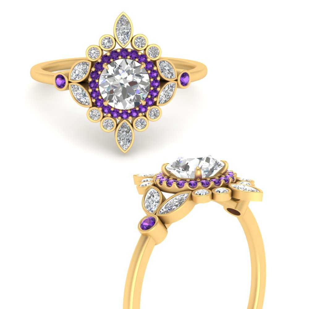 round-halo-floral-purple-topaz-engagement-ring-in-yellow-gold-FD9822RORGVITOANGLE3-NL-YG?v=1755852218