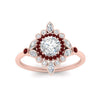Load image into Gallery viewer, round-halo-floral-ruby-engagement-ring-in-rose-gold-FD9822RORGRUDRANGLE5-NL-RG_c2514a6a-6bae-487c-8b89-d7802d9e923a?v=1755852238