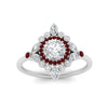 Load image into Gallery viewer, round-halo-floral-ruby-engagement-ring-in-white-gold-FD9822RORGRUDRANGLE5-NL-WG_975f0574-9054-4ee3-ae2d-4112ba1396c8?v=1755852238