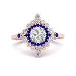 Load image into Gallery viewer, round-halo-floral-sapphire-engagement-ring-in-rose-gold-FD9822RORGSABL-NL-RG_f5cc83df-09b0-43aa-841d-41ebffd18dac?v=1755852236
