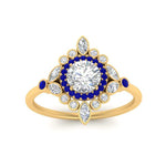 Load image into Gallery viewer, round-halo-floral-sapphire-engagement-ring-in-yellow-gold-FD9822RORGSABLANGLE5-NL-YG?v=1755852214
