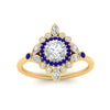 Load image into Gallery viewer, round-halo-floral-sapphire-engagement-ring-in-yellow-gold-FD9822RORGSABLANGLE5-NL-YG_ad15bc7f-e700-48dd-be20-8919858737f8?v=1755852236