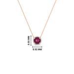 Load image into Gallery viewer, round-halo-pink-sapphire-1-carat-necklace-in-FDPD10984GSADRPI-1.00CT-NL-RG-CS
