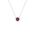 Load image into Gallery viewer, round-halo-pink-sapphire-1-carat-necklace-in-FDPD10984GSADRPI-1.00CT-NL-WG-CS

