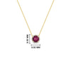 Load image into Gallery viewer, round-halo-pink-sapphire-1-carat-necklace-in-FDPD10984GSADRPI-1.00CT-NL-YG-CS